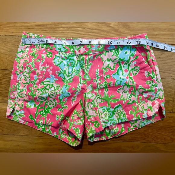 Lilly Pulitzer Adie Short Women's 0 - Southern Charm Floral Pink Green - Picture 7 of 7